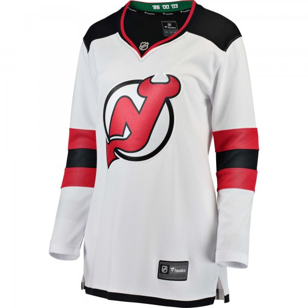 Women's New Jersey Devils Fanatics White Away Breakaway Jersey