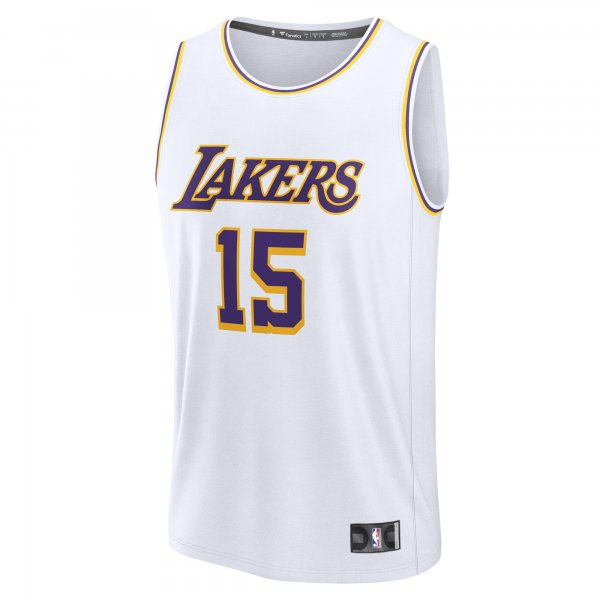 Men's Los Angeles Lakers Austin Reaves Fanatics White Fast Break Replica Player Jersey - Association Edition