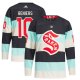 Men's Seattle Kraken #10 Matty Beniers adidas Deep Sea Blue 2024 NHL Winter Classic Primegreen Player Jersey