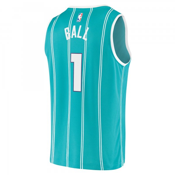 Men's Charlotte Hornets LaMelo Ball Fanatics Teal Fast Break Replica Jersey - Icon Edition