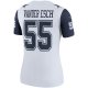 Women's Dallas Cowboys Leighton Vander Esch Nike White Color Rush Legend Player Jersey