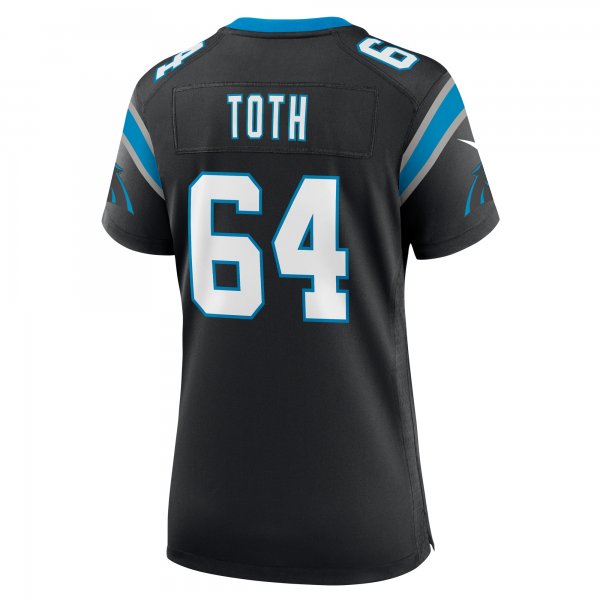 Women's Carolina Panthers Brett Toth Nike  Black  Game Jersey