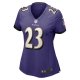 Women's Baltimore Ravens Rock Ya-Sin Nike  Purple  Game Jersey