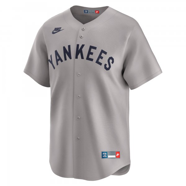 Men's New York Yankees Nike Gray Cooperstown Collection Limited Jersey