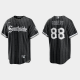 Men's Chicago White Sox #88 Luis Robert Black 2021 MLB City Connect Cool Base Jersey