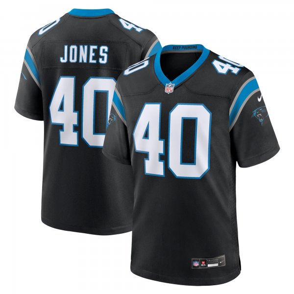 Men's Carolina Panthers Deion Jones Nike  Black  Game Jersey