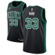 Men's Boston Celtics #33 Larry Bird Black Swingman Statement Edition NBA Jersey