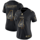 Women's Dallas Cowboys #4 Dak Prescott Black/GoldStitched NFL Vapor Untouchable Limited Jersey