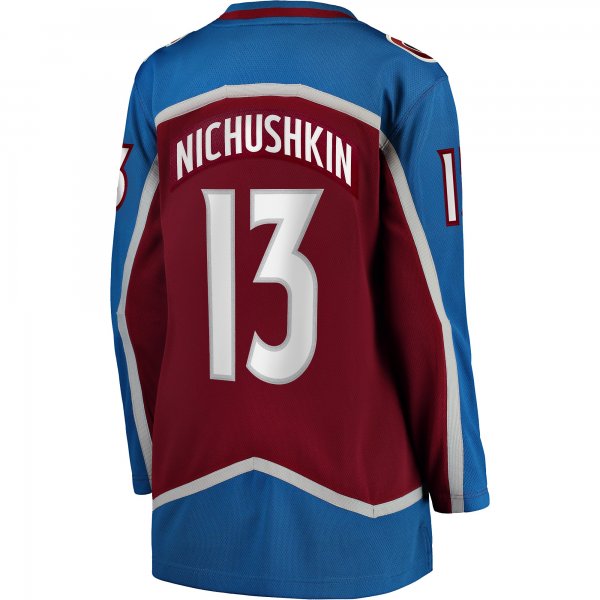 Women's Colorado Avalanche Valeri Nichushkin Fanatics Burgundy Home Breakaway Player Jersey