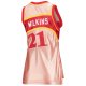 Women's Atlanta Hawks Dominique Wilkins Mitchell & Ness Pink 75th Anniversary Rose Gold 1986 Swingman Jersey