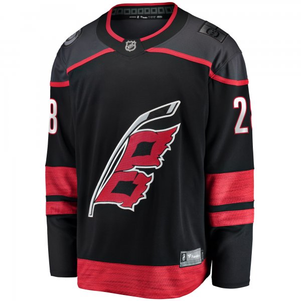 Men's Carolina Hurricanes Brendan Lemieux Fanatics Black Home Premier Breakaway Player Jersey