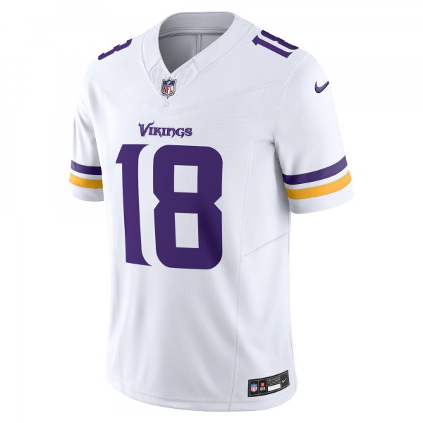 Men's Minnesota Vikings Justin Jefferson Nike White Vapor F.U.S.E. Limited Jersey