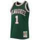 Men's Milwaukee Bucks Oscar Robertson Mitchell & Ness Green 1996/97 Hardwood Classics NBA 75th Anniversary Diamond Swingman Jersey