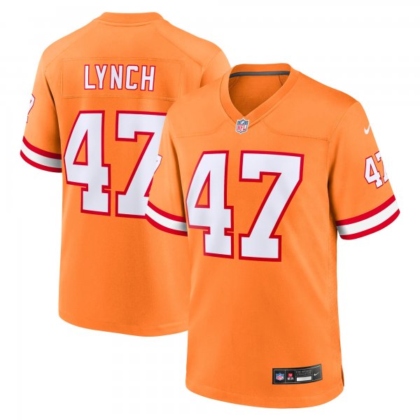 Youth Tampa Bay Buccaneers John Lynch Nike Orange Retired Player Game Jersey