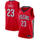 Nike Men's New Orleans Pelicans #23 Anthony Davis Red Swingman Statement Edition NBA Jersey