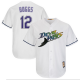 Men's Mitchell & Ness Tampa Bay Rays #12 Wade Boggs White MLB 1998 Throwback Jersey