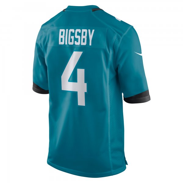 Men's Jacksonville Jaguars Tank Bigsby Nike Teal Game Jersey