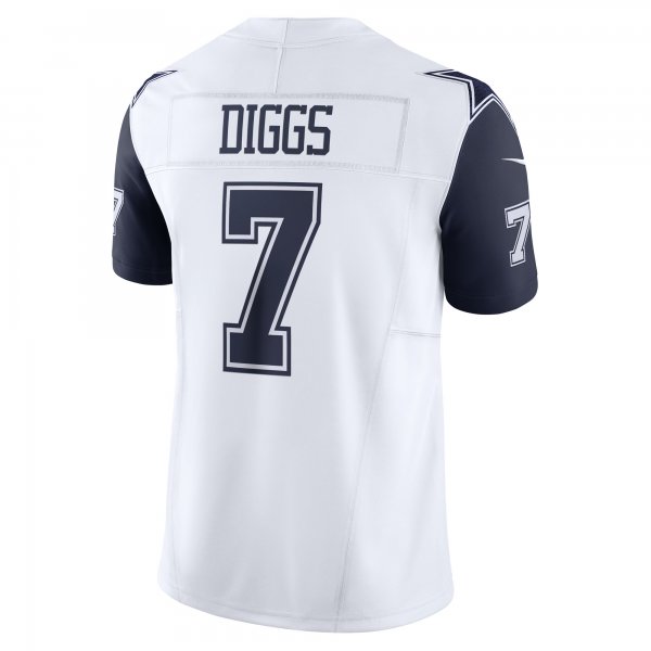 Men's Dallas Cowboys Trevon Diggs Nike White Vapor F.U.S.E. Limited Jersey