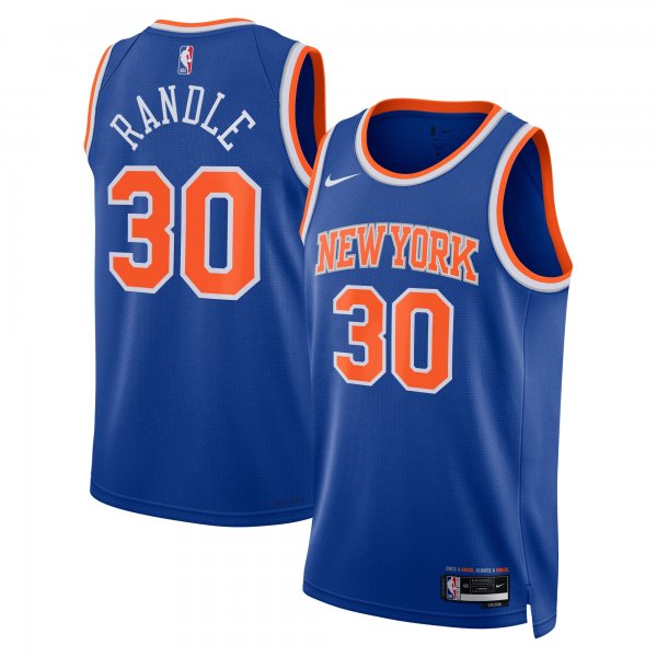 Unisex New York Knicks Julius Randle Nike Blue Swingman Jersey - Icon Edition