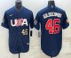 Men's USA Baseball #46 Paul Goldschmidt 2023 Navy World Baseball Classic Stitched Jersey