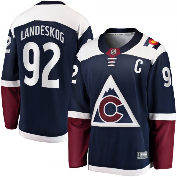 Men's Colorado Avalanche Gabriel Landeskog Fanatics Navy Premier Breakaway Player Jersey