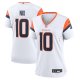 Women's Denver Broncos #10 Bo Nix Nike White Limited Jersey