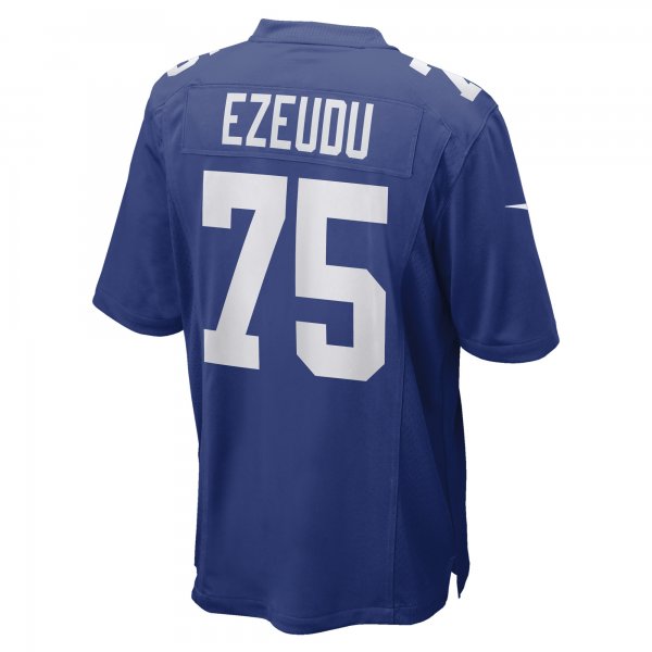 Men's New York Giants Joshua Ezeudu Nike Royal Game Player Jersey