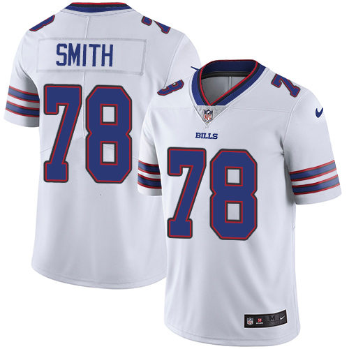 Men's Nike Buffalo Bills #78 Bruce Smith White Limited Football Road Vapor Untouchable NFL Jersey