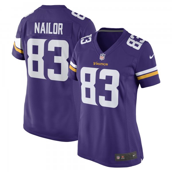 Women's Minnesota Vikings Jalen Nailor Nike Purple Game Player Jersey