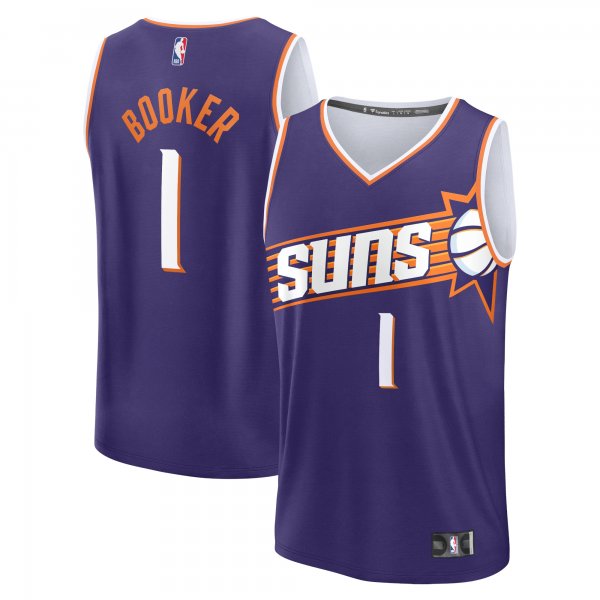 Men's Phoenix Suns Devin Booker Fanatics Purple Fast Break Replica Jersey - Icon Edition