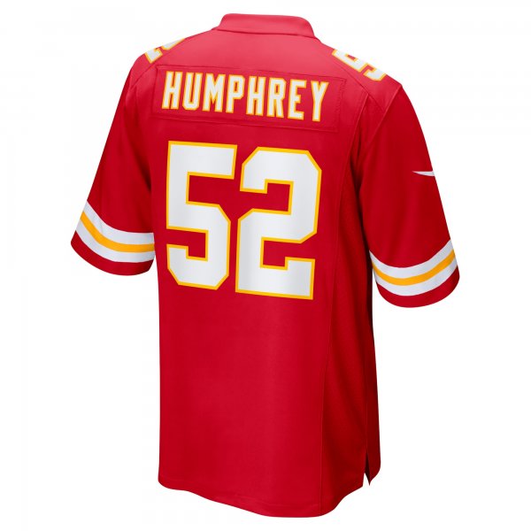 Men's Kansas City Chiefs Creed Humphrey Nike Red Super Bowl LVIII Game Jersey