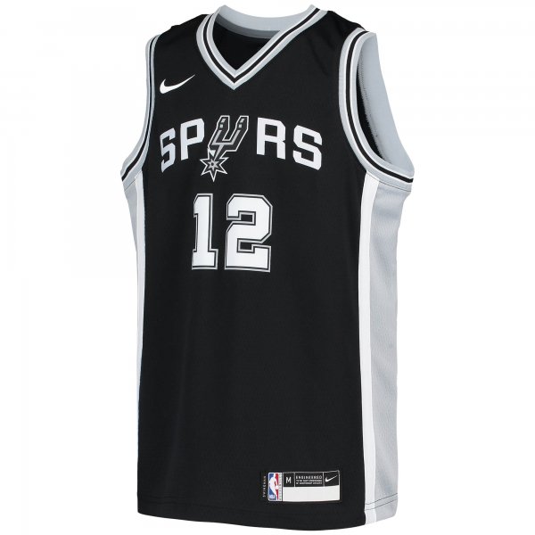 Youth San Antonio Spurs LaMarcus Aldridge Nike Black Swingman Jersey - Icon Edition