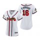 Women's #16 Travis d'Arnaud Atlanta Braves White 2022 Gold Program MLB Jersey