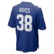 Men's New York Giants Kaleb Hayes Nike  Royal  Game Jersey