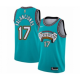 Men's Memphis Grizzlies #17 Jonas Valanciunas Green Hardwood Classic Basketball Jersey