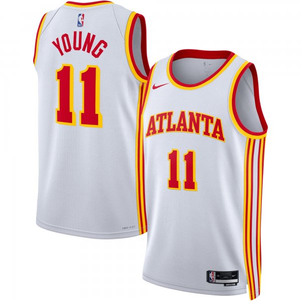 Unisex Atlanta Hawks Trae Young Nike White Swingman Jersey - Association Edition