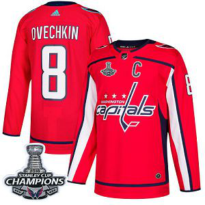 Adidas Washington Capitals #8 Alex Ovechkin Red Home Stanley Cup Final Champions Stitched Youth NHL Jersey