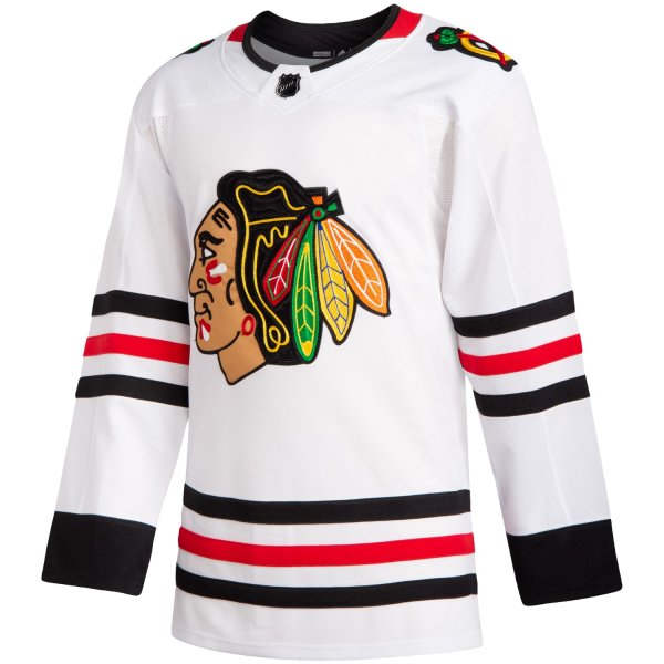 Men's Chicago Blackhawks adidas White Away Jersey