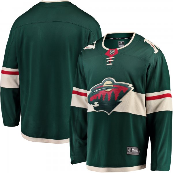 Men's Minnesota Wild Fanatics Green Breakaway Home Jersey