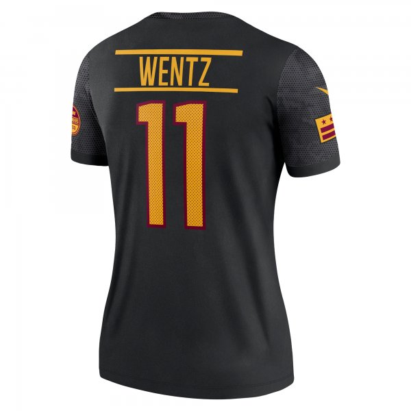 Women's Washington Commanders Carson Wentz Nike Black Legend Jersey