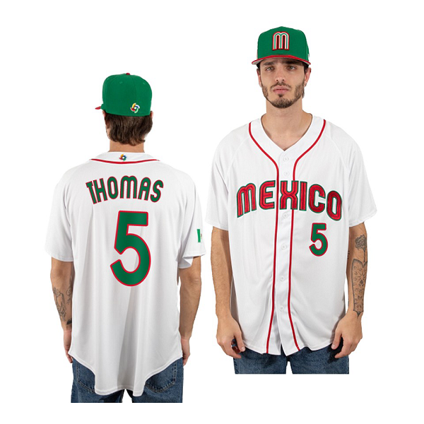 Mexico Baseball Alek Thomas 2023 World Baseball Classic White Jersey