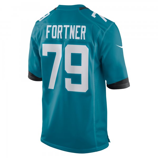 Men's Jacksonville Jaguars Luke Fortner Nike Teal Game Jersey