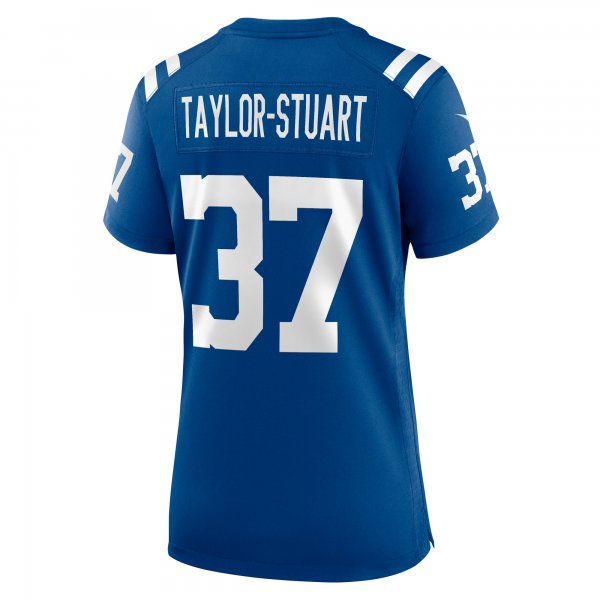 Women's Indianapolis Colts Isaac Taylor-Stuart Nike  Royal Team Game Jersey