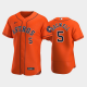 Men's Houston Astros #5 Jeff Bagwell 2020 Alternate Orange Flex Base MLB Jersey