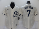 Men's Nike Chicago White Sox #7 Tim Anderson 2021 Field of Dreams Replica White MLB Cool Base Jersey