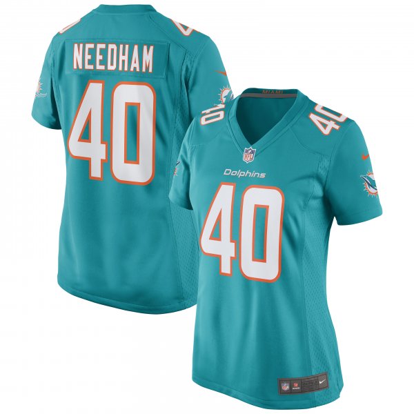 Women's Miami Dolphins Nik Needham Nike Aqua Game Jersey