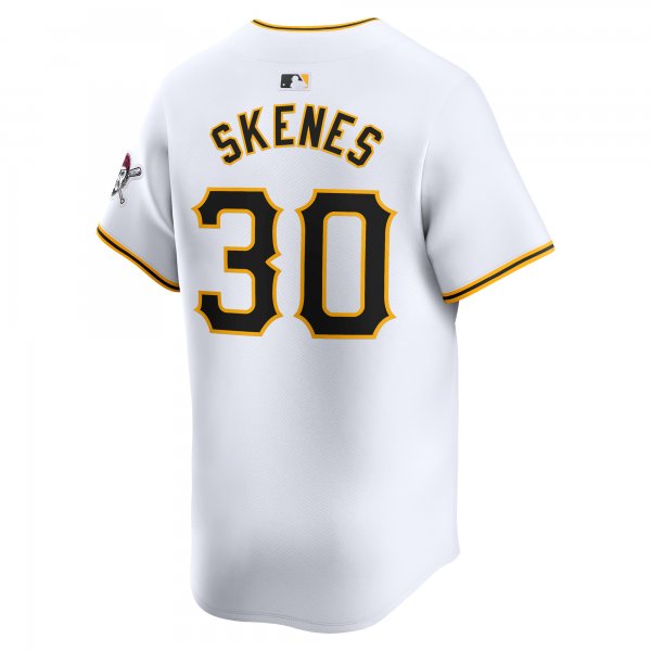 Men's Pittsburgh Pirates Paul Skenes Nike White Home Limited Player Jersey