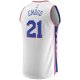 Men's Philadelphia 76ers Joel Embiid Fanatics White Replica Jersey - Association Edition