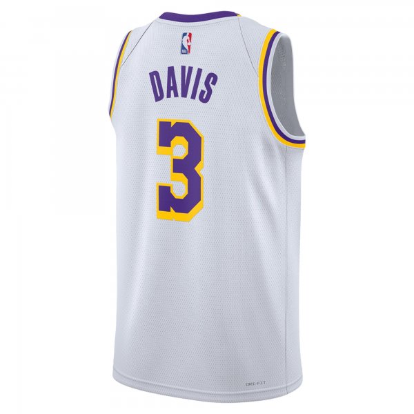 Unisex Los Angeles Lakers Anthony Davis Nike White Swingman Jersey - Association Edition