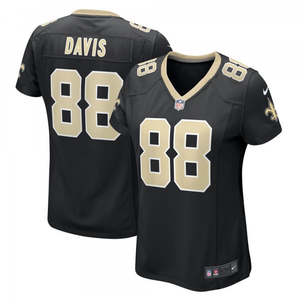 Women's New Orleans Saints Shaquan Davis Nike Black  Game Jersey